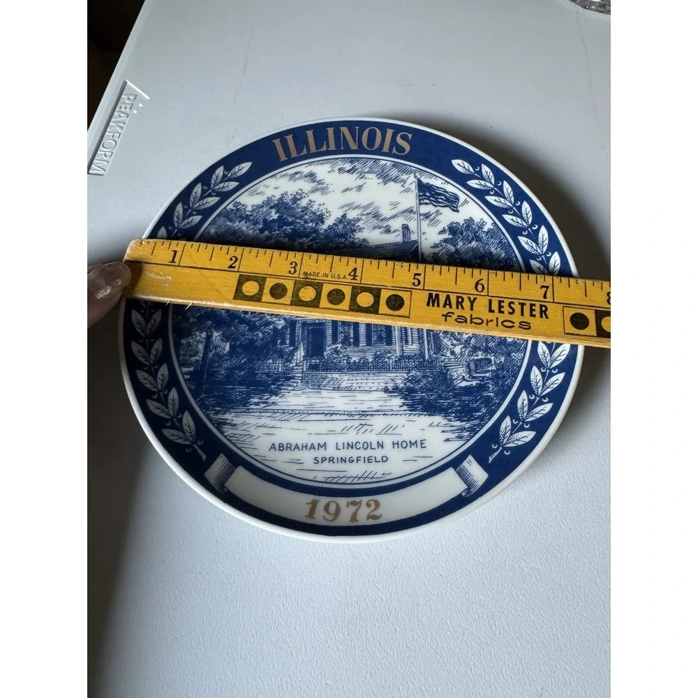 Vintage 1972-73 Illinois Lincoln/ Grant Home Collector Plate Set Decor Danmark